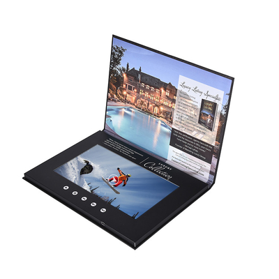 Folleto en video de propiedades inmobiliarias con pantalla LCD de 10 pulgadas para publicidad inmobiliaria