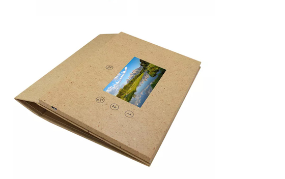 Folleto de video estilo calendario con diseño especial, 7" LCD, Calendario de video, Folleto de video calendario