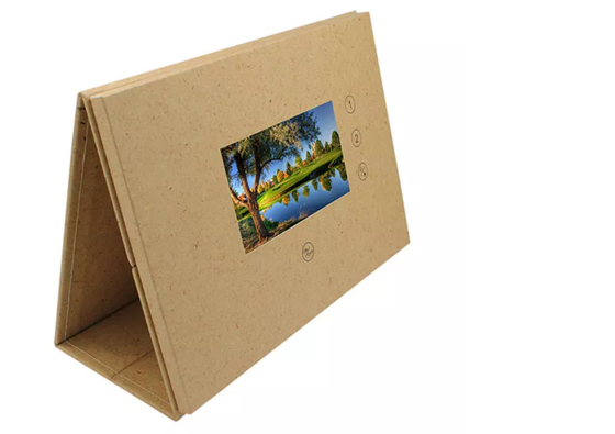 Folleto de video estilo calendario con diseño especial, 7" LCD, Calendario de video, Folleto de video calendario