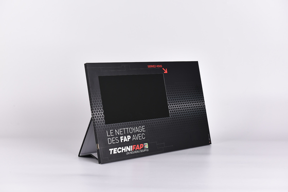 sensor de movimiento activado de 7 pulgadas LCD publicidad POP reproductor de vídeo para el estante en la tienda