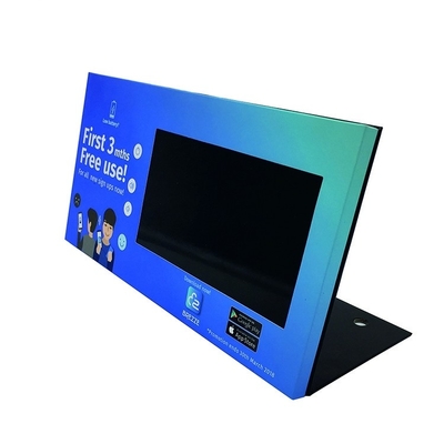 reproductor de vídeo LCD alimentado por batería, pantalla de altavoz de estante de vídeo de 7 pulgadas con función de bucle de reproducción de vídeo