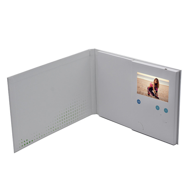 Reproductor de video promocional de 7 pulgadas, video mailer LCD con impresión personalizada para marketing de video de nuevos productos