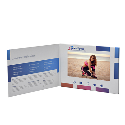 Productos promocionales Vídeo libros, tarjetas de felicitación de vídeo, folletos de vídeo para publicidad
