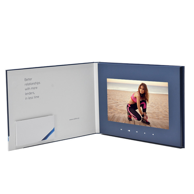 Folleto de video LCD/Correo de video LCD con pantalla de 5.0 pulgadas para promoción