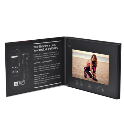 Displays de marketing de LCD digital libro con 2.4 "2.8" 4.3 "5" 7 "9" 10 pulgadas pantalla LCD Video folleto libro calidad de impresión personalizada