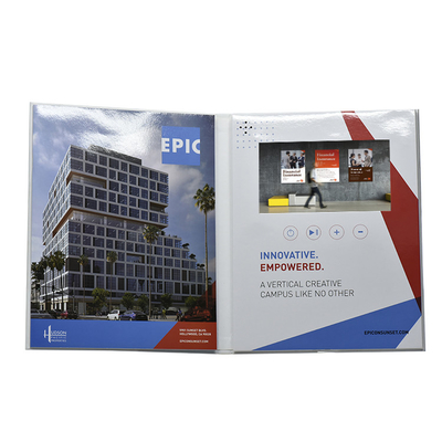 Brochure de video de immobiliaria impreso personalizado para el video de marketing de video de la inmobiliaria