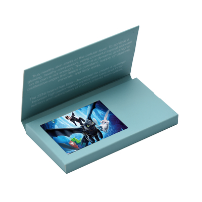 4.3 pulgadas de video folleto LCD de publicidad tarjeta de video folleto para la invitación al evento