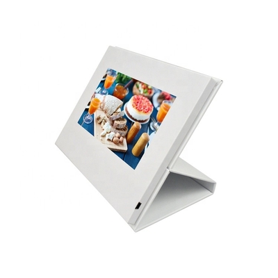 Pantalla de video operada por batería con impresión personalizada, pantalla de video para punto de venta para publicidad en tiendas