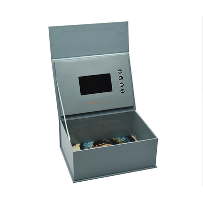 caja de presentación de video LCD con impresión de diseño personalizado, caja de visualización de video LCD, paquete de marketing de video