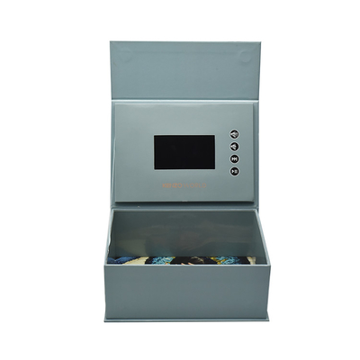 caja de presentación de video LCD con impresión de diseño personalizado, caja de visualización de video LCD, paquete de marketing de video