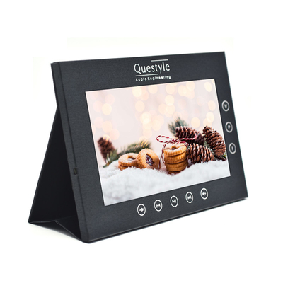 Pantalla de video de estante a batería, pantalla digital electrónica de 7 pulgadas para estante