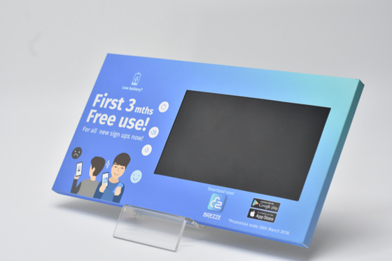 Pantallas de visualización de formato pequeño, exhibidor de video LCD de 5 pulgadas para minoristas