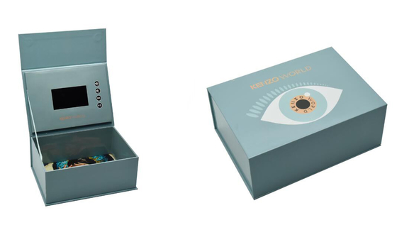 Caja de embalaje de video con impresión personalizada para marketing, caja de regalo de video IPS de 4.5 pulgadas, video LCD en caja