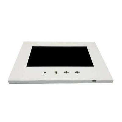 Reproductor de video accionado por botón, componentes de monitor de video LCD, módulo LCD de 7 pulgadas para folleto de video en blanco