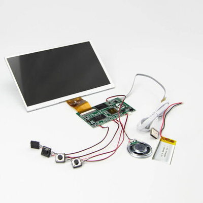 Módulo de video con pantalla LCD TFT de 2.4/4.3/5/7/10.1 pulgadas, componentes de monitor de video LCD con control de botón