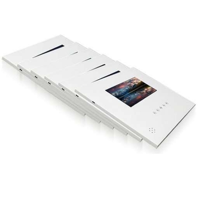 Reproductor de video accionado por botón, componentes de monitor de video LCD, módulo LCD de 7 pulgadas para folleto de video en blanco