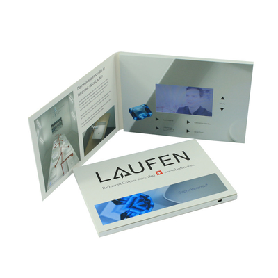 Reproductor de video promocional de 7 pulgadas, video mailer LCD con impresión personalizada para marketing de video de nuevos productos