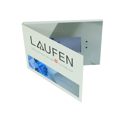Reproductor de video promocional de 7 pulgadas, video mailer LCD con impresión personalizada para marketing de video de nuevos productos