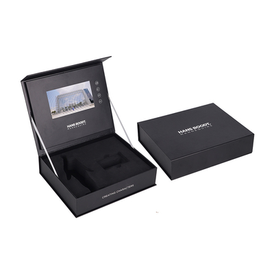 Sube tu video Caja de papel LCD/Caja de flores con video Pantalla HD Regalo 4.3 5 7 pulgadas Caja de video de regalo