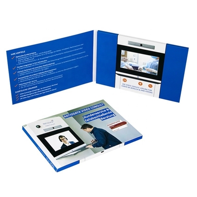 Folleto de video tamaño personalizado 2.4/4.3/5/7/10 pulgadas LCD Tarjeta de felicitación LCD Video Mailer TFT Video Brochure