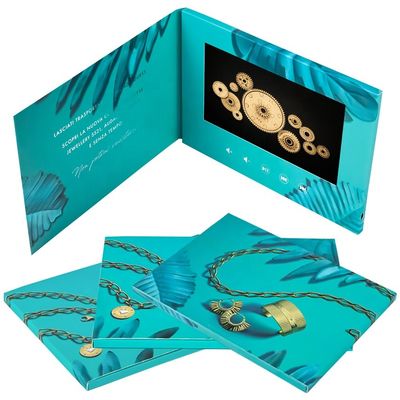 Pantalla LCD Tarjeta de Invitación Pantalla LCD Tarjeta de Folleto de Video Personalizada para Boda