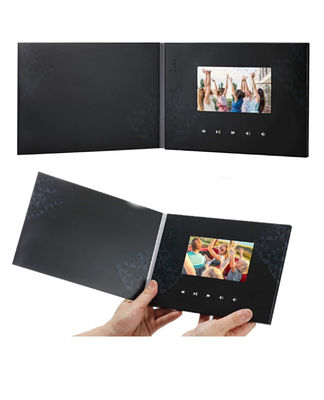 Tarjeta de invitación de video LCD de 7 pulgadas, tarjeta de invitación de video para bodas