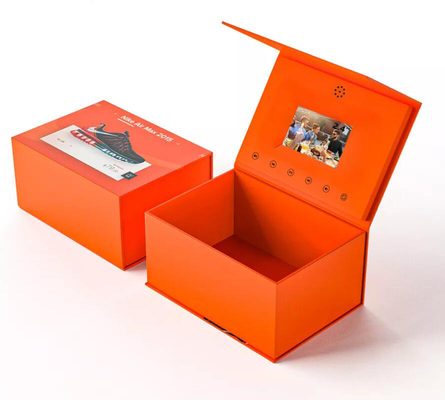 Caja de pantalla TFT de 7 pulgadas, caja de folleto de pantalla LCD digital IPS de 10.1 pulgadas, caja de correo LCD con caja de regalo de video