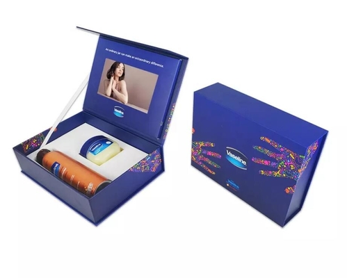 Caja de visualización de vídeo TFT LCD de 7 pulgadas, diseño de impresión personalizado Caja de regalo con pantalla LCD