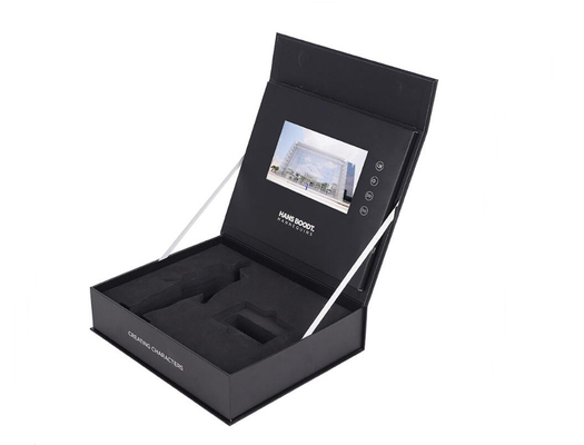 Caja de visualización de vídeo TFT LCD de 7 pulgadas, diseño de impresión personalizado Caja de regalo con pantalla LCD