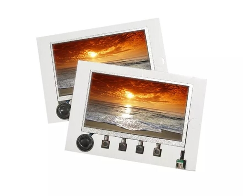 Módulo de visualización de video LCD TFT con función personalizada con PCBA/batería/botones de control y altavoz