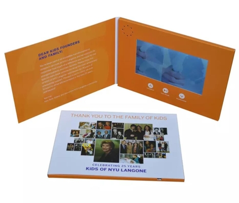 Folleto de video tamaño personalizado 2.4/4.3/5/7/10 pulgadas LCD Tarjeta de felicitación LCD Video Mailer TFT Video Brochure