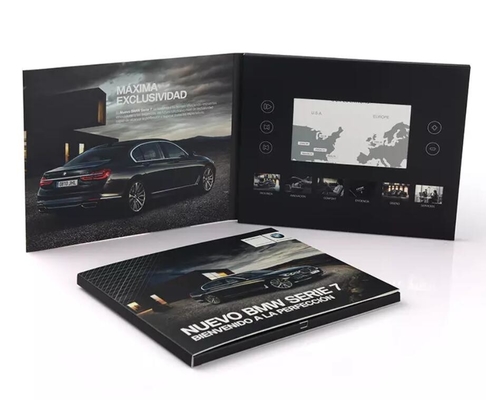 Folleto de video farmacéutico de marketing, folleto de video con pantalla LCD IPS de 7 pulgadas, libro de álbum de video, idea de regalo promocional
