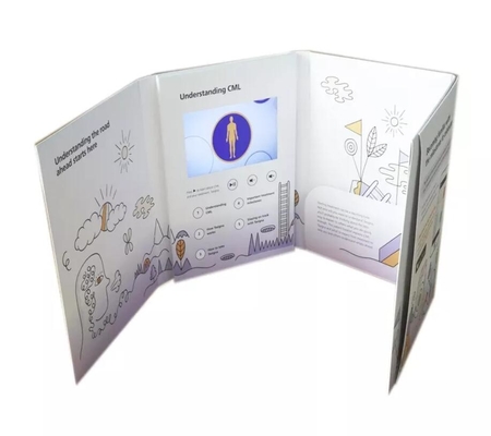 Libro de vídeo de publicidad de bodas con fotograma digital mini LCD de 7 pulgadas