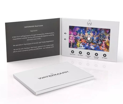 Pantalla LCD 2 GB batería de 2000 mAh 10.1 tarjeta de invitación de televisión libro de vídeo