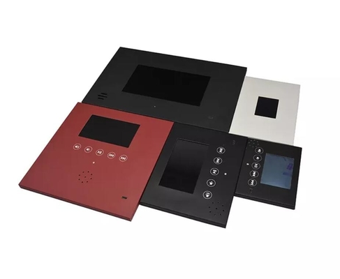 Módulo de video LCD con cubierta impresa, pantalla LCD TFT de 7 pulgadas, componentes del módulo de video con adaptador de corriente AC