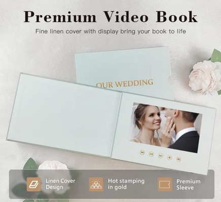 Álbum de fotos digital con reproductor de video, hacemos video de boda, libro de video, álbum de video, libro