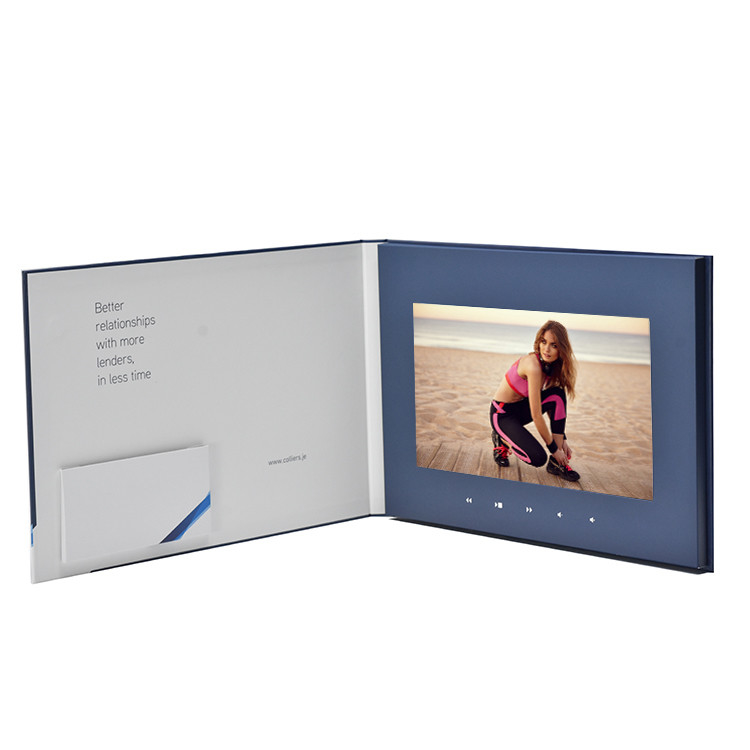 Folleto de video LCD/Correo de video LCD con pantalla de 5.0 pulgadas para promoción
